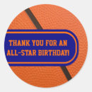 Search for basketball party stickers Blue