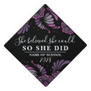 Search for floral graduation cap toppers Inspirational quote