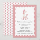 Search for magical unicorn birthday invitations Watercolor