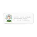 Search for snow globe return address labels Snowman