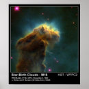 Search for space clouds posters Hubble