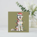 Search for siberian husky christmas cards Festive