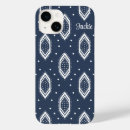 Recherche de motif blanc coques Bleu marine