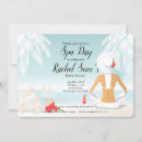 Search for spa day bridal shower invitations For her