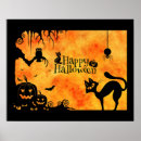 Search for cat silhouette posters Halloween