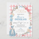 Search for mad hatter birthday invitations White rabbit