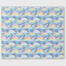 Search for clouds wrapping paper Rainbow baby shower