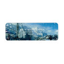 Search for snow scene return address labels Modern
