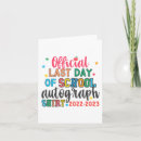 Search for last day of school cards Kindergarten