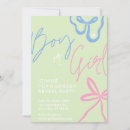 Search for green gender reveal invitations Pink