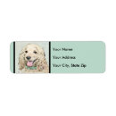 Search for cocker spaniel return address labels Cute