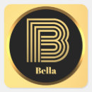 Search for monogram b stickers Gold