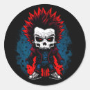 Recherche de crâne coloré autocollants Crâniens