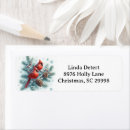 Search for cardinal bird return address labels Winter
