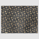 Search for moon and stars tissue paper Black