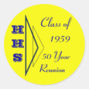Search for high school class reunion stickers Blue