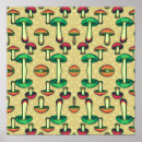 Recherche de nourriture biologique posters Champignon