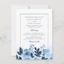 Search for dusty blue and blush wedding invitations Botanical