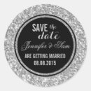Search for glitter save the date stickers Black