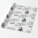Search for black santa claus christmas wrapping paper White