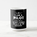 Search for funny pilot coffee mugs Airplane
