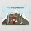 Search for cabin birthday invitations Mountains
