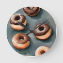 Search for donut clocks Watercolor