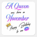 Search for november birthday stickers Queen