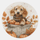 Search for autumn dog stickers Puppy