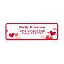 Search for valentines day return address labels Pink and red