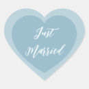 Search for just married wedding stickers Bride