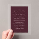 Search for clear wedding invitations Simple