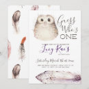 Search for owl party invitations Watercolor