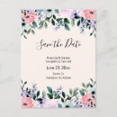 Search for wildflowers save the date postcards Watercolor
