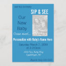 Search for sip and see baby boy shower invitations White