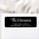 Search for chic stylish typography return address labels Simple
