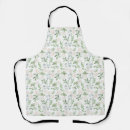 Search for floral leaf pattern aprons Greenery