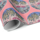 Search for pink flamingo wrapping paper Palm trees