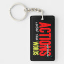 Search for speak keychains Typography