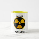 Recherche de radioactif tasses Danger