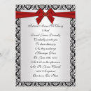 Search for red damask wedding invitations Gold