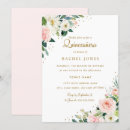 Recherche de blush pink floral invitations Moderne