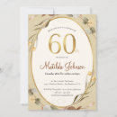 Search for autumn 60th birthday invitations Botanical