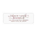 Search for maroon return address labels Calligraphy