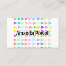 Search for triangle business cards Artistic