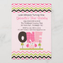 Search for pink owl birthday invitations Owls