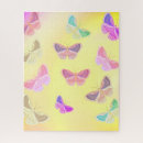 Recherche de papillons bleus puzzles Girl