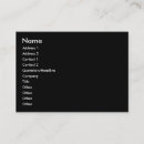 Recherche de potelée cartes visite Noir