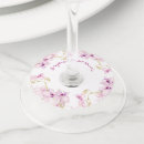 Search for bridal shower wine charms Floral