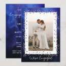 Search for blue and silver engagement party invitations Simple
